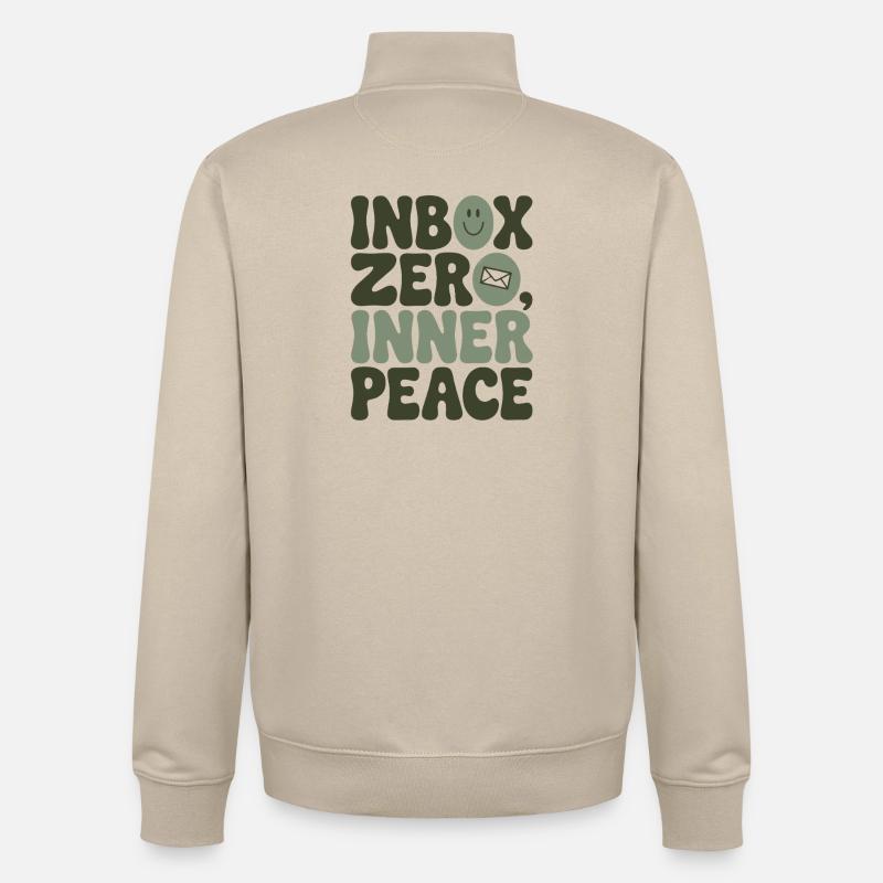 Empty mailbox | Inner Peace & Focus - Unisex Organic Zip Sweatshirt by Stanley/Stella - desert dust