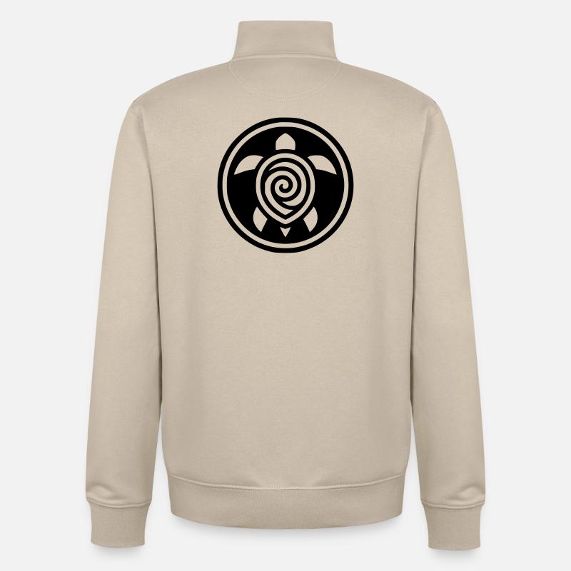 Schildkröte - Unisex Organic Zip Sweatshirt von Stanley/Stella - Cremebeige