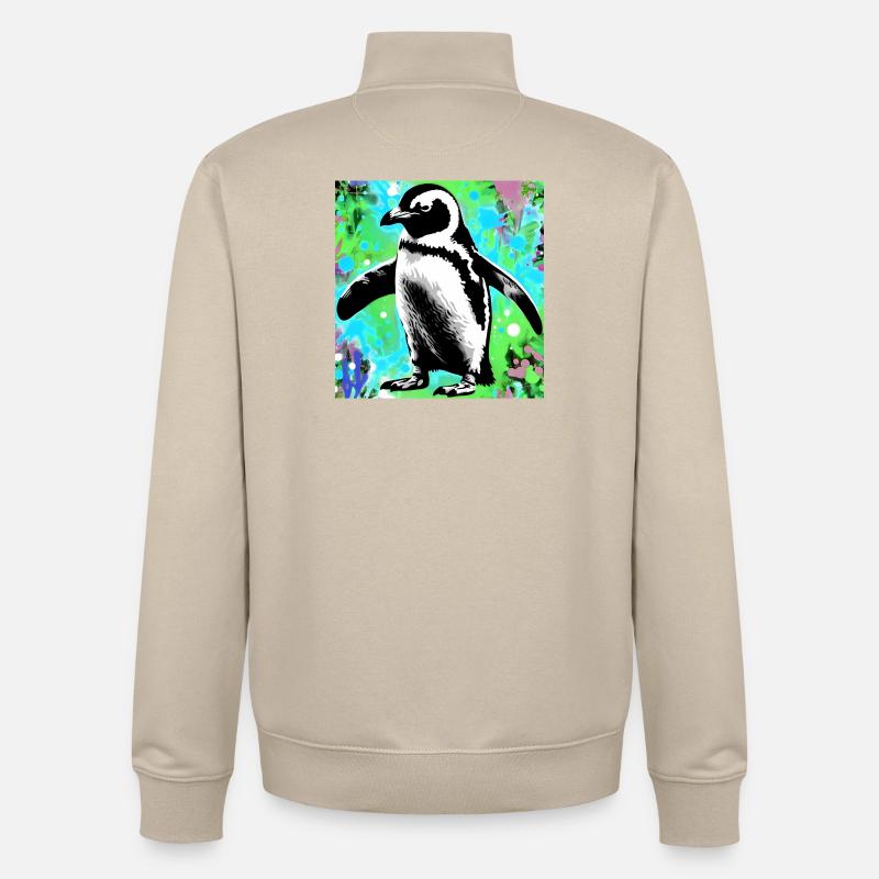 pingouin - Sweat zippé unisexe en coton bio Stanley/Stella - beige crème