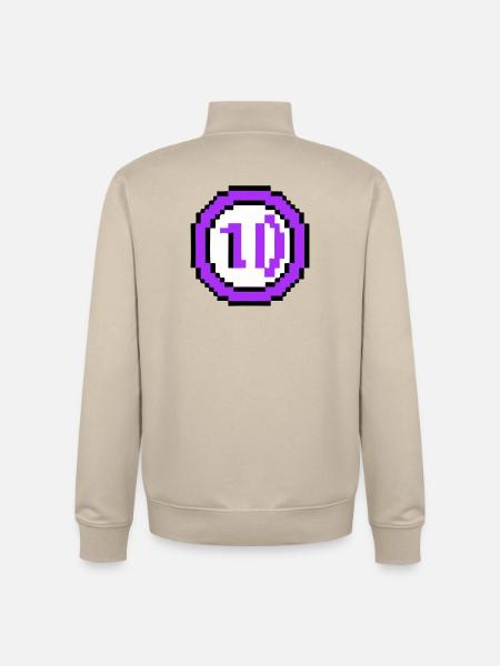 Arcade Coin 10 Years Anniversary - Unisex Organic Zip Sweatshirt by Stanley/Stella - desert dust