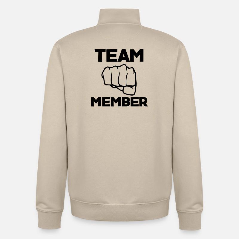 Équipier - Sweat zippé unisexe en coton bio Stanley/Stella - beige crème