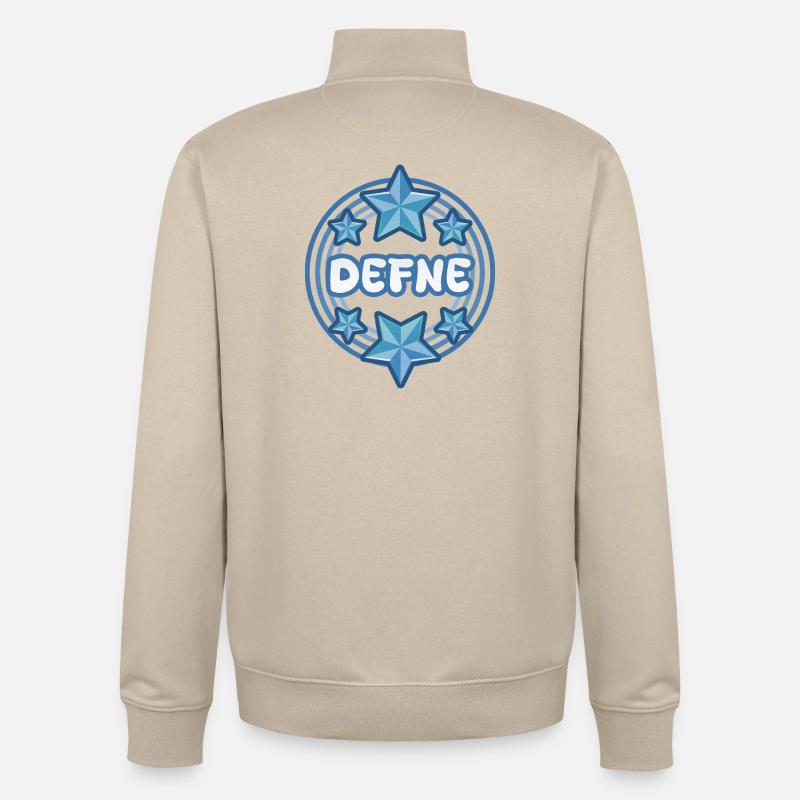 Cadeau pour Defne - Sweat zippé unisexe en coton bio Stanley/Stella - beige crème