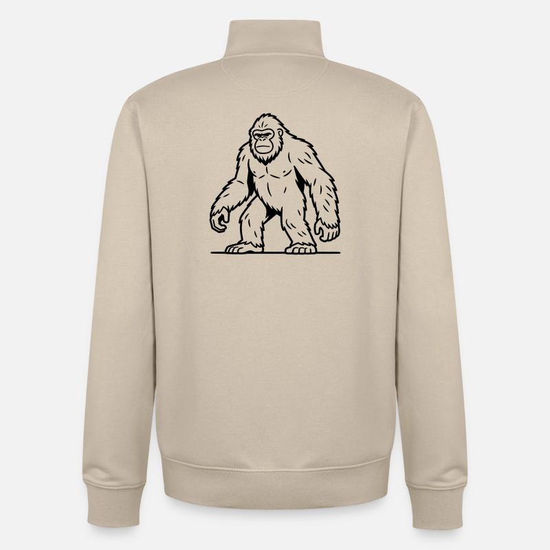 Sasquatch - Unisex Organic Zip Sweatshirt von Stanley/Stella - Cremebeige