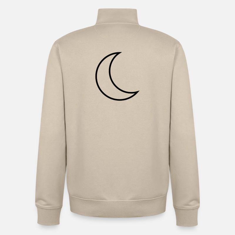 Half Moon - Unisex Organic Zip Sweatshirt von Stanley/Stella - Cremebeige
