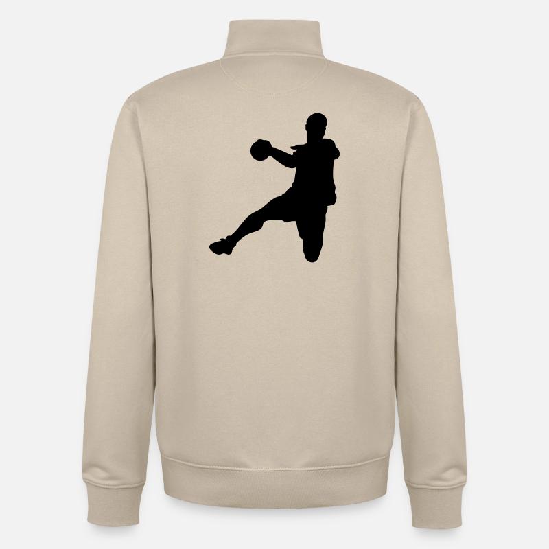Handball - Unisex Organic Zip Sweatshirt by Stanley/Stella - desert dust