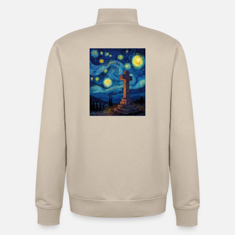 croix - Sweat zippé unisexe en coton bio Stanley/Stella - beige crème