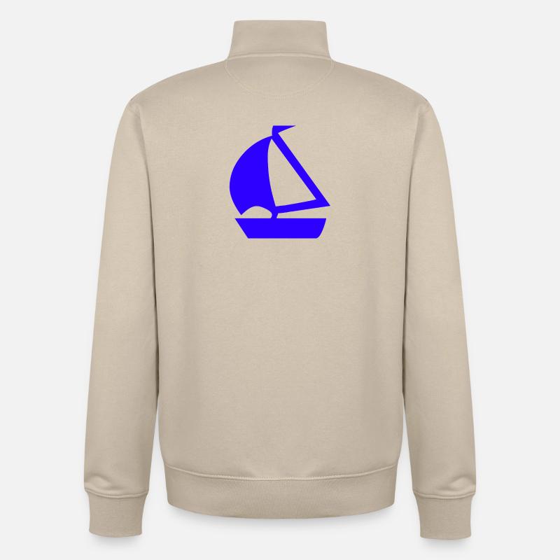 Voile - Sweat zippé unisexe en coton bio Stanley/Stella - beige crème