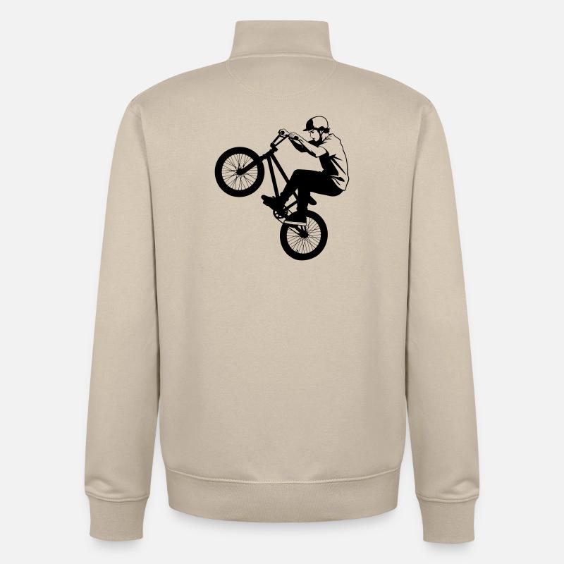 BMX (BMK) - Unisex Organic Zip Sweatshirt von Stanley/Stella - Cremebeige