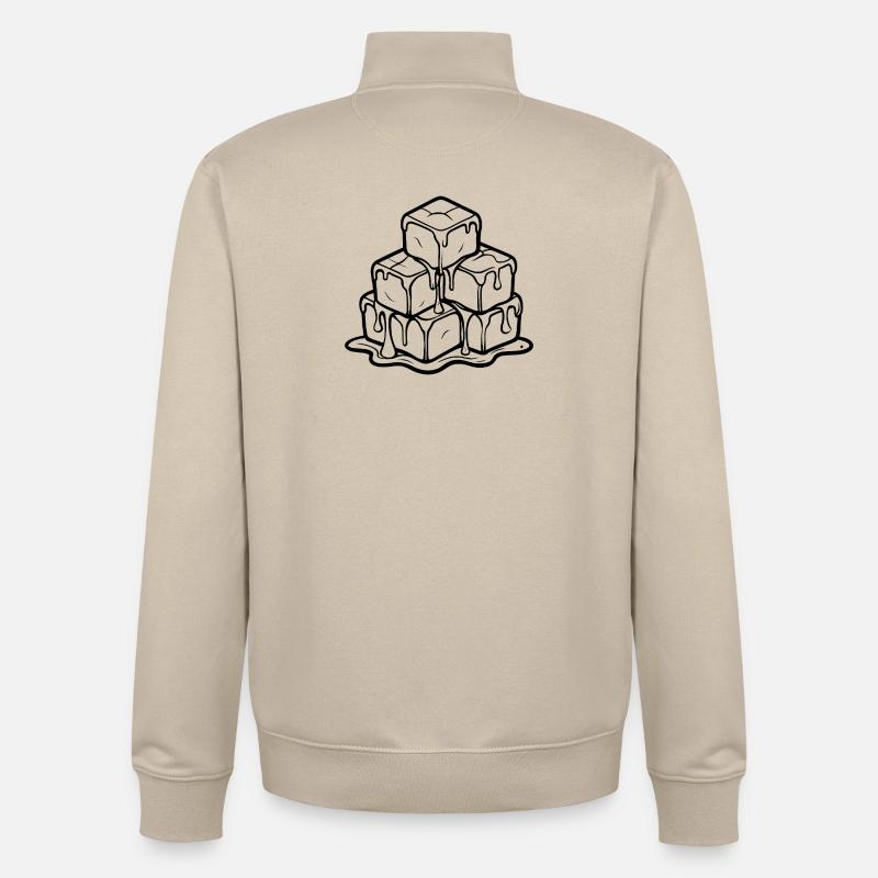 froid - Sweat zippé unisexe en coton bio Stanley/Stella - beige crème