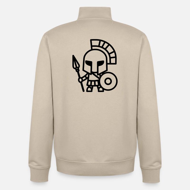 Spartanisch - Unisex Organic Zip Sweatshirt von Stanley/Stella - Cremebeige