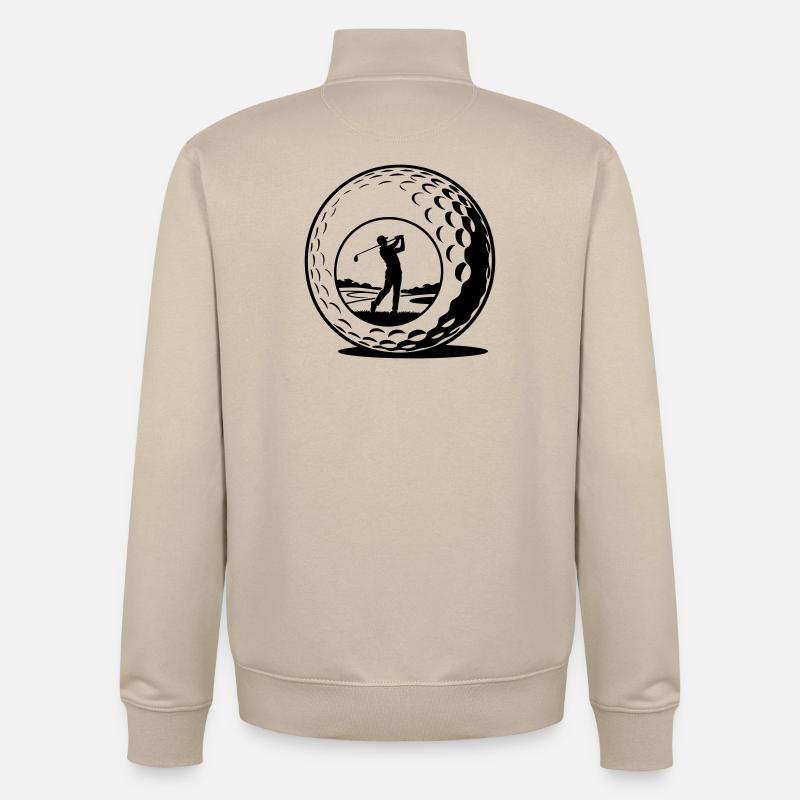 Golfball - Unisex Organic Zip Sweatshirt von Stanley/Stella - Cremebeige
