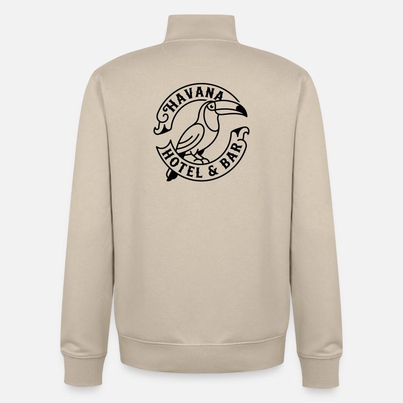 Havanna - Unisex Organic Zip Sweatshirt von Stanley/Stella - Cremebeige