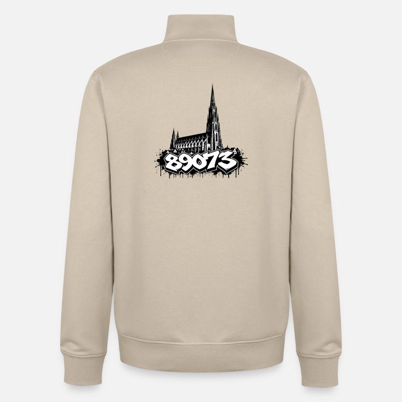 Ulm Motiv 5 - Unisex Organic Zip Sweatshirt von Stanley/Stella - Cremebeige
