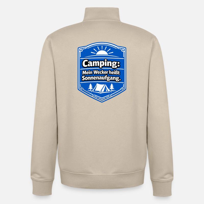 Campeur - Sweat zippé unisexe en coton bio Stanley/Stella - beige crème