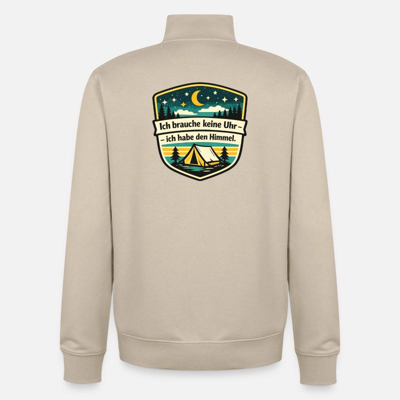 Campeur - Sweat zippé unisexe en coton bio Stanley/Stella - beige crème
