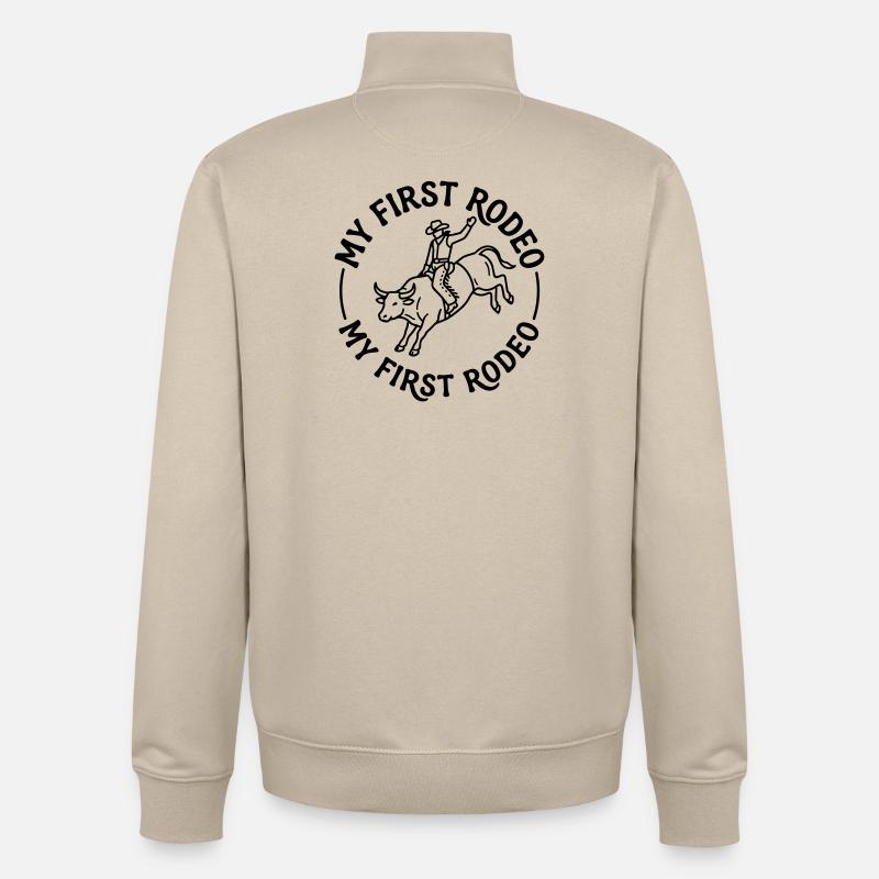Rodéo - Sweat zippé unisexe en coton bio Stanley/Stella - beige crème