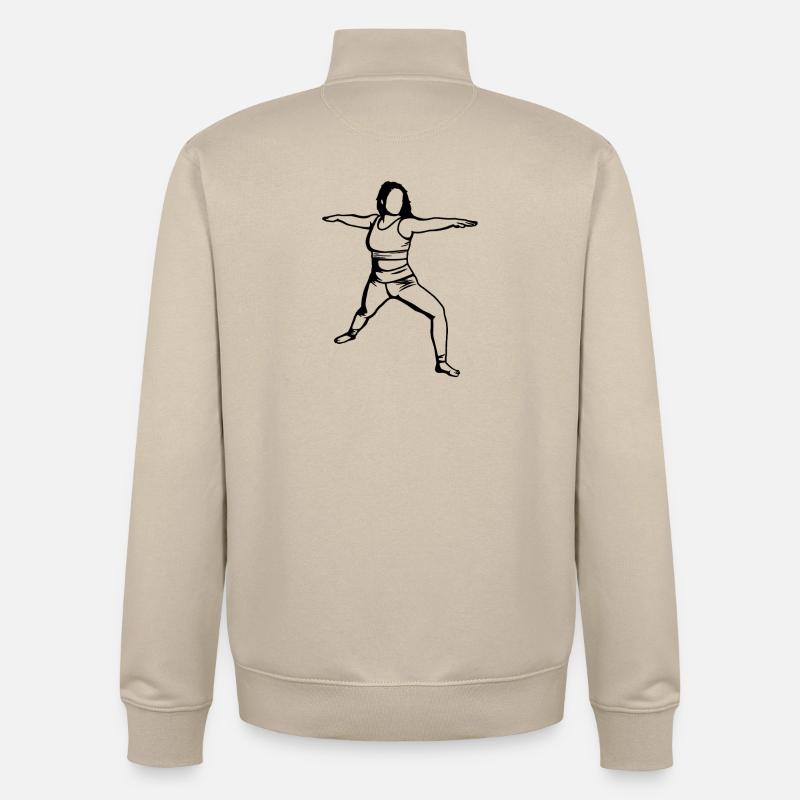 Yogini - Unisex Organic Zip Sweatshirt von Stanley/Stella - Cremebeige