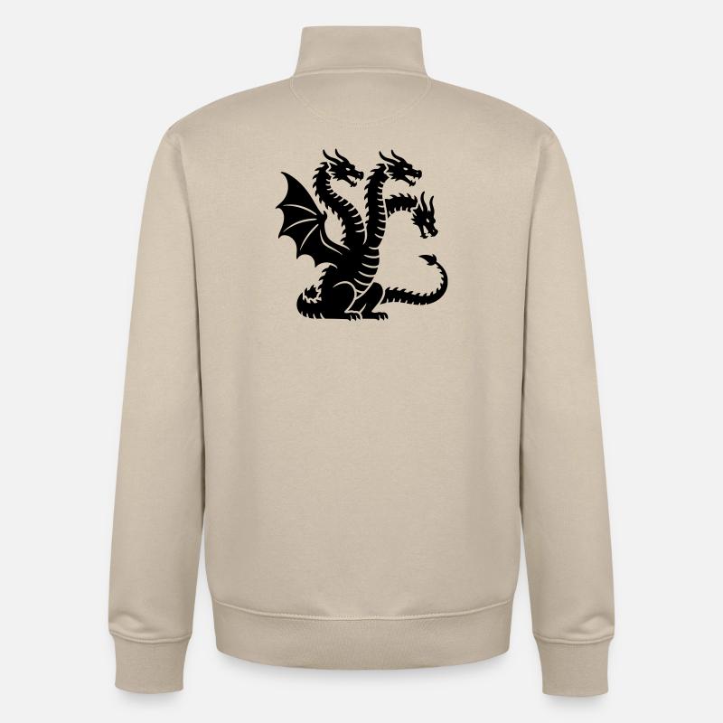 Drache - Unisex Organic Zip Sweatshirt von Stanley/Stella - Cremebeige