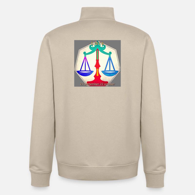 Poids - Sweat zippé unisexe en coton bio Stanley/Stella - beige crème