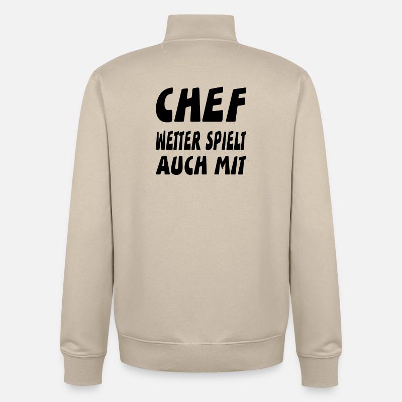 Chef - Unisex Organic Zip Sweatshirt von Stanley/Stella - Cremebeige