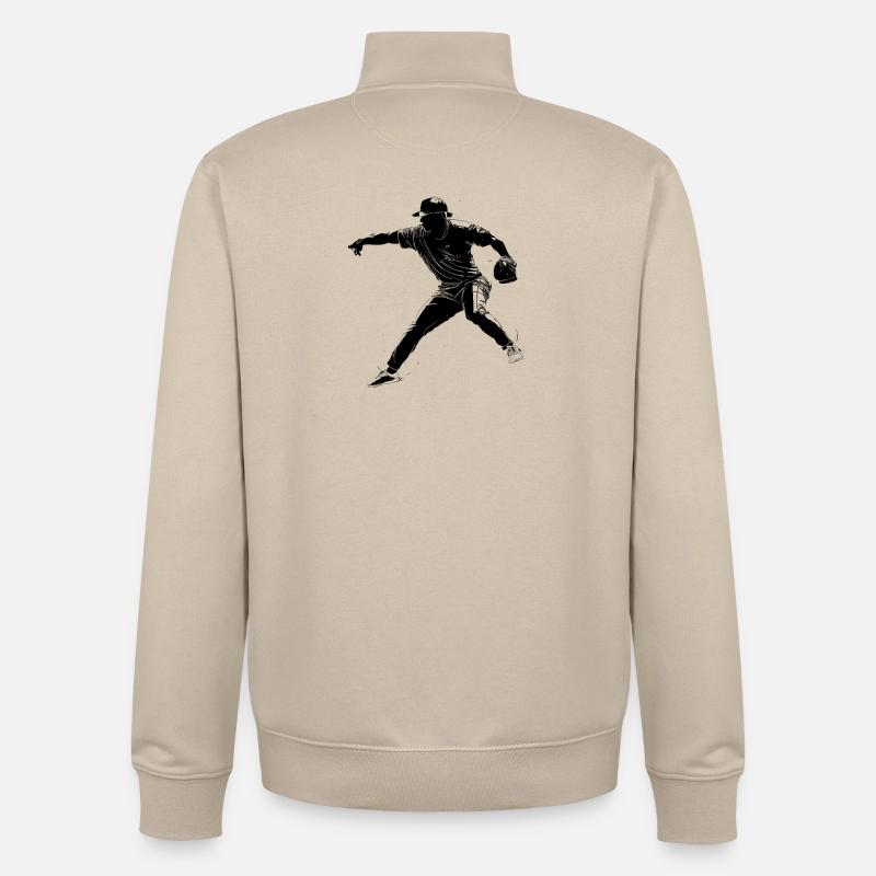 Baseball - Unisex Organic Zip Sweatshirt von Stanley/Stella - Cremebeige