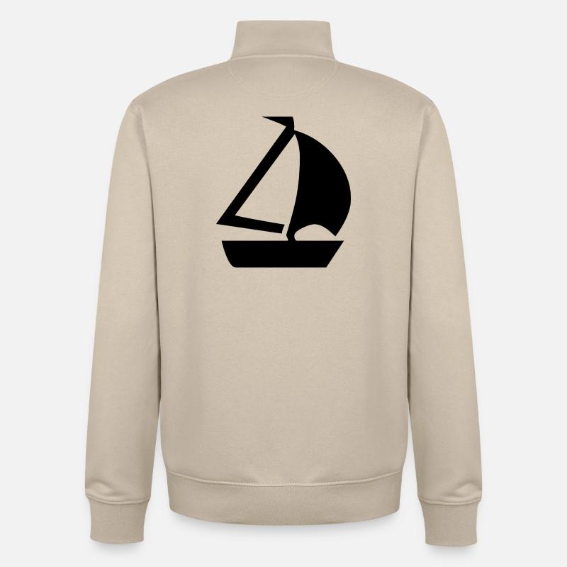 Voile - Sweat zippé unisexe en coton bio Stanley/Stella - beige crème