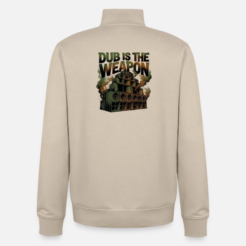 Reggae Dub Is The Weapon - Unisex Organic Zip Sweatshirt von Stanley/Stella - Cremebeige