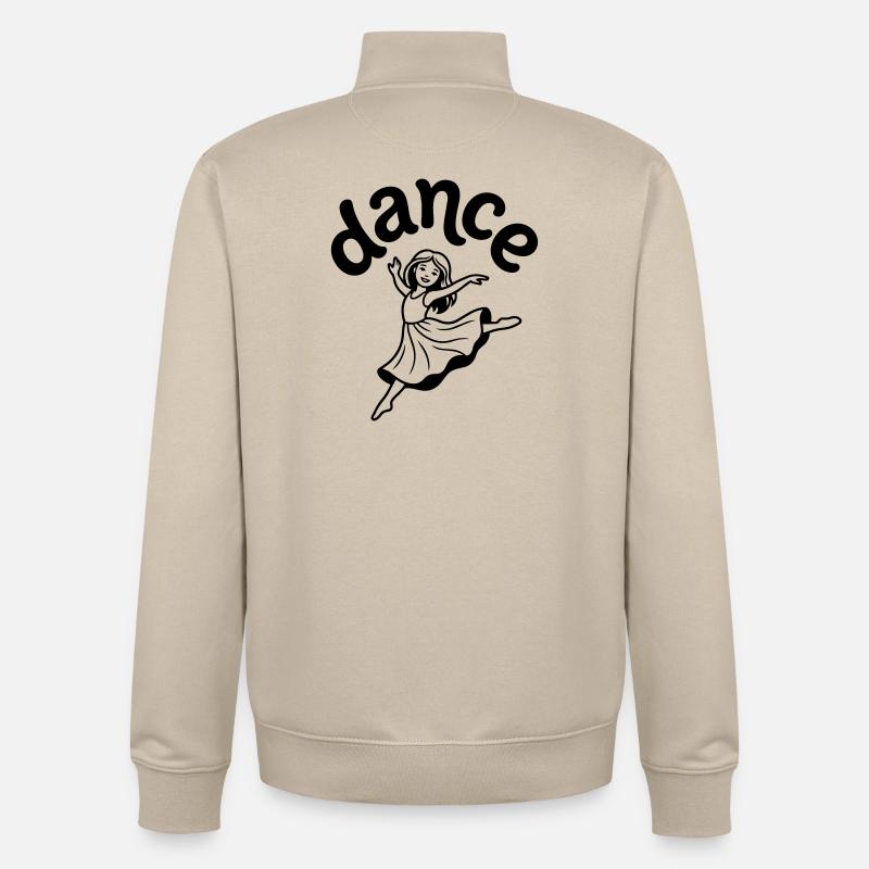 danseuse - Sweat zippé unisexe en coton bio Stanley/Stella - beige crème