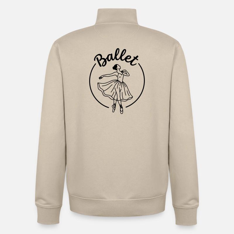 Ballett - Unisex Organic Zip Sweatshirt von Stanley/Stella - Cremebeige