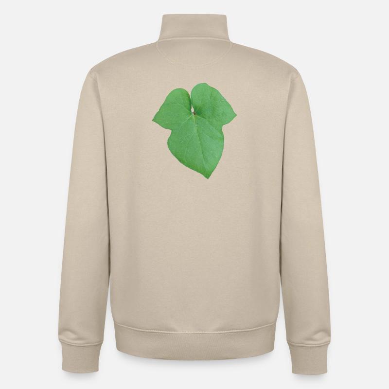 Green_Leaf_-_Tiny_Red_Spider - Unisex Organic Zip Sweatshirt von Stanley/Stella - Cremebeige