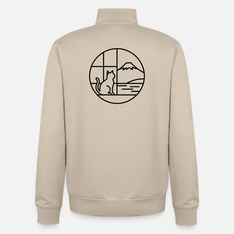 Fuji - Unisex Organic Zip Sweatshirt by Stanley/Stella - desert dust