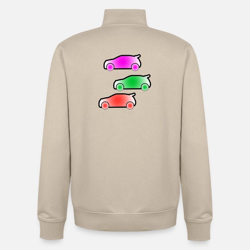 Autos - Unisex Organic Zip Sweatshirt von Stanley/Stella - Cremebeige