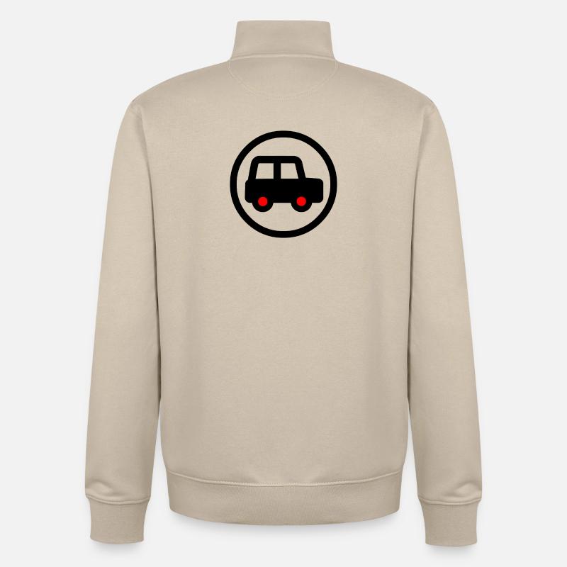 Car - Unisex Organic Zip Sweatshirt by Stanley/Stella - desert dust