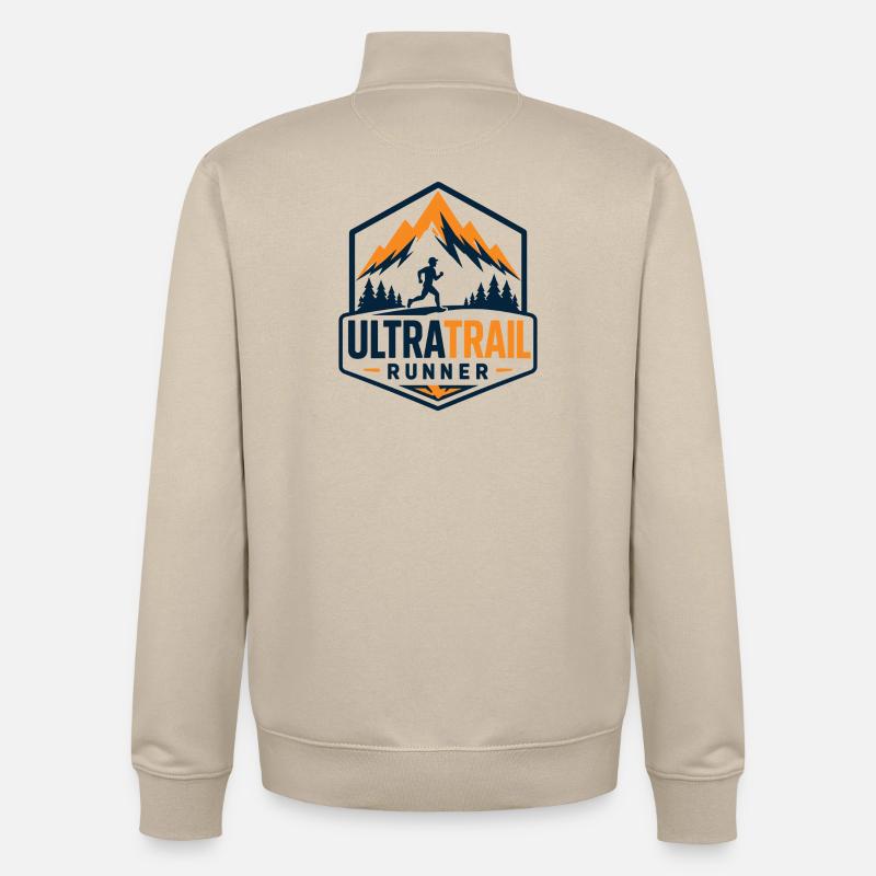 Ultra Trail Runner - Unisex Organic Zip Sweatshirt by Stanley/Stella - desert dust