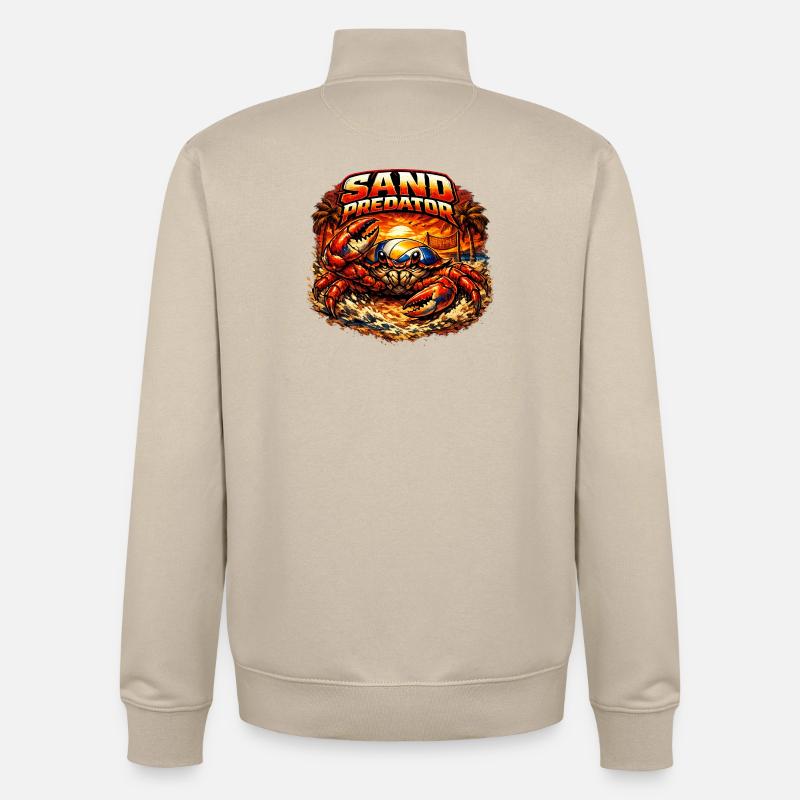 Sand Predator - Unisex Organic Zip Sweatshirt von Stanley/Stella - Cremebeige