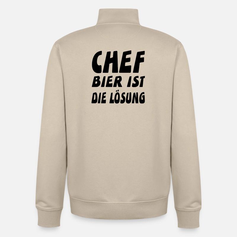 Chef - Unisex Organic Zip Sweatshirt von Stanley/Stella - Cremebeige