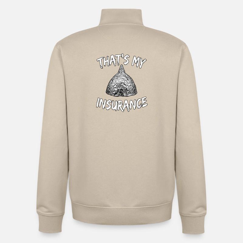 Assurance gratuite - Sweat zippé unisexe en coton bio Stanley/Stella - beige crème