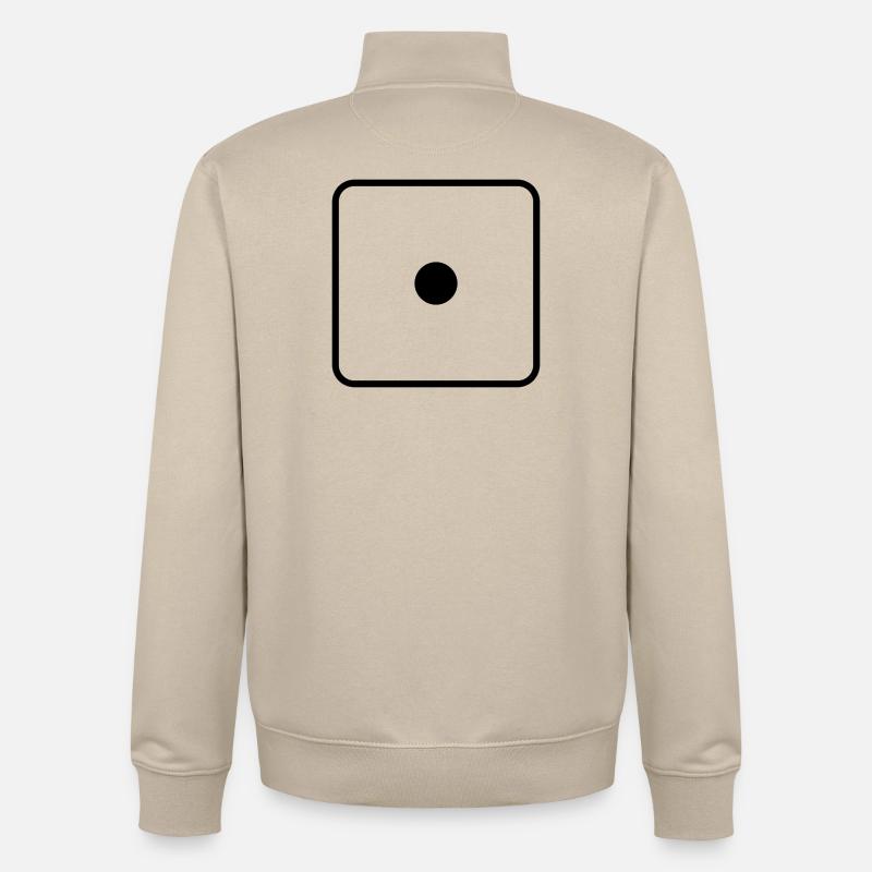 Dit - Sweat zippé unisexe en coton bio Stanley/Stella - beige crème