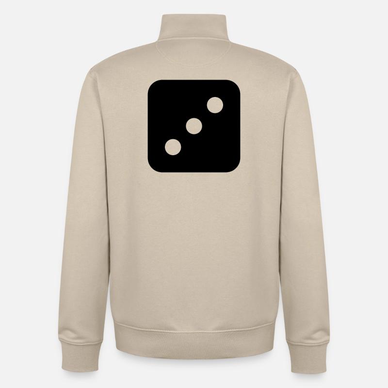 Dit - Sweat zippé unisexe en coton bio Stanley/Stella - beige crème