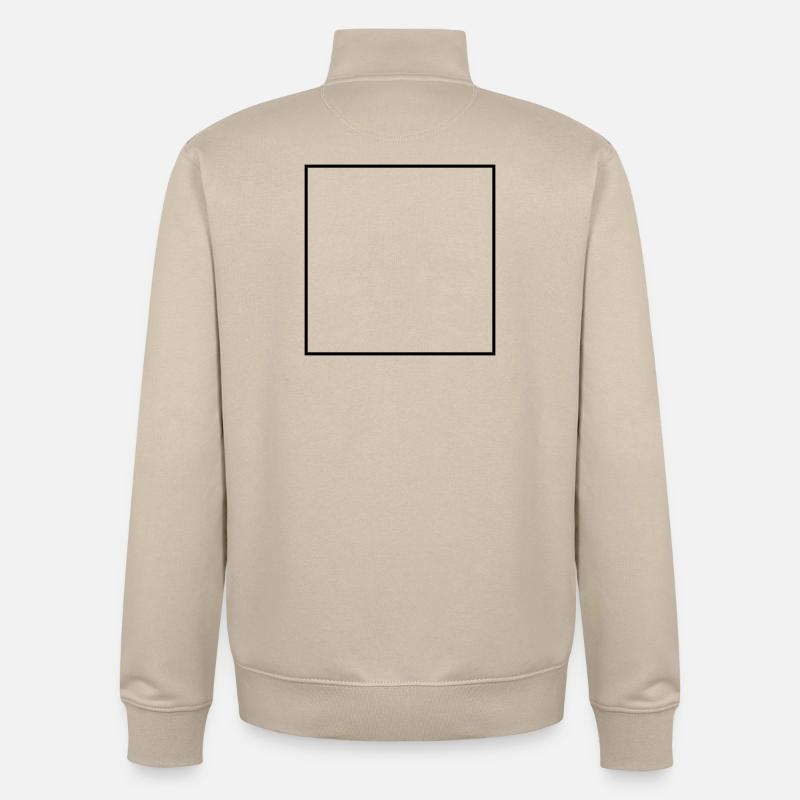 Square Empty - Unisex Organic Zip Sweatshirt by Stanley/Stella - desert dust