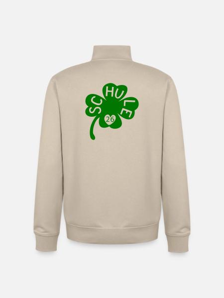 Schule 26 Kleeblatt - Unisex Organic Zip Sweatshirt von Stanley/Stella - Cremebeige