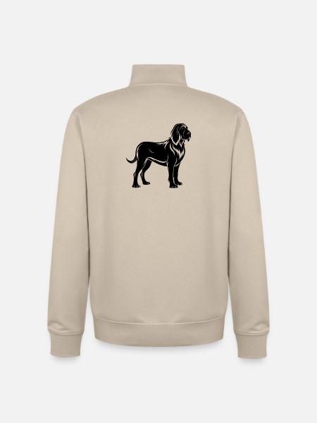 Bluthund - Unisex Organic Zip Sweatshirt von Stanley/Stella - Cremebeige
