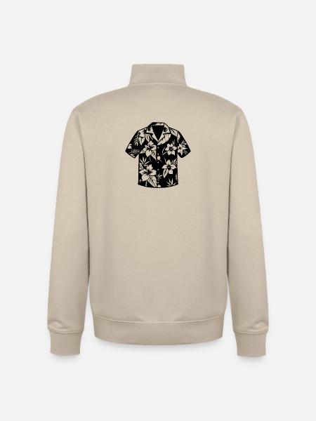 Hawaiihemd - Unisex Organic Zip Sweatshirt von Stanley/Stella - Cremebeige