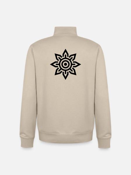 Aztec sun - Unisex Organic Zip Sweatshirt by Stanley/Stella - desert dust