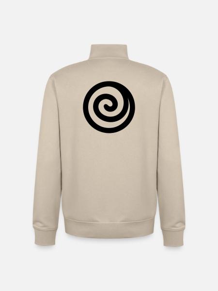 Japanese Spiral - Unisex Organic Zip Sweatshirt by Stanley/Stella - desert dust