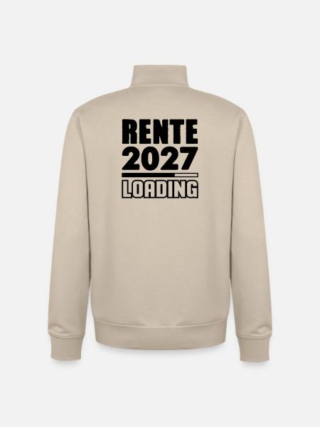 Pension 2027 Loading - Unisex Organic Zip Sweatshirt by Stanley/Stella - desert dust