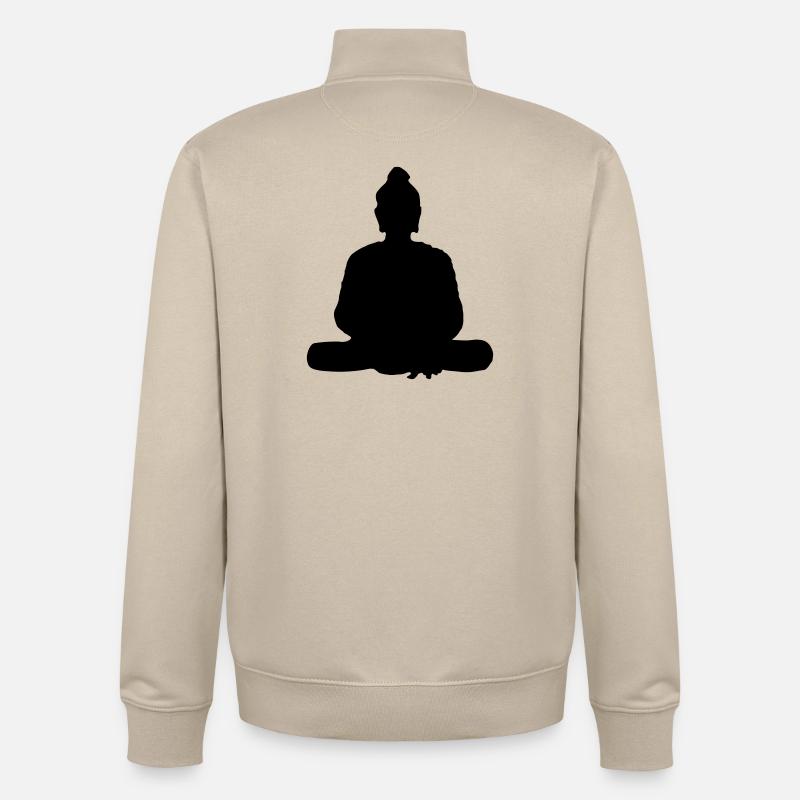 bouda - Sweat zippé unisexe en coton bio Stanley/Stella - beige crème