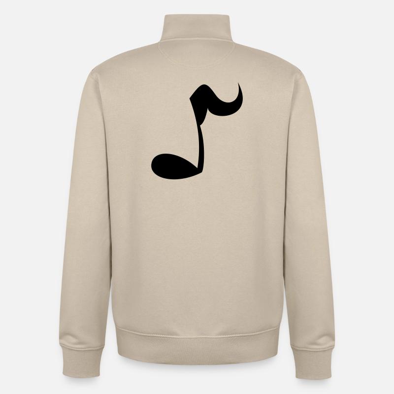 Note - Sweat zippé unisexe en coton bio Stanley/Stella - beige crème