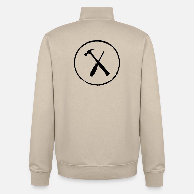 Tools - Unisex Organic Zip Sweatshirt von Stanley/Stella - Cremebeige