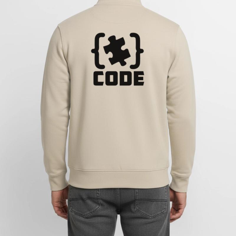 programmeur Code résolution de pièces de puzzle Sweat zippé unisexe en coton bio Stanley/Stella
